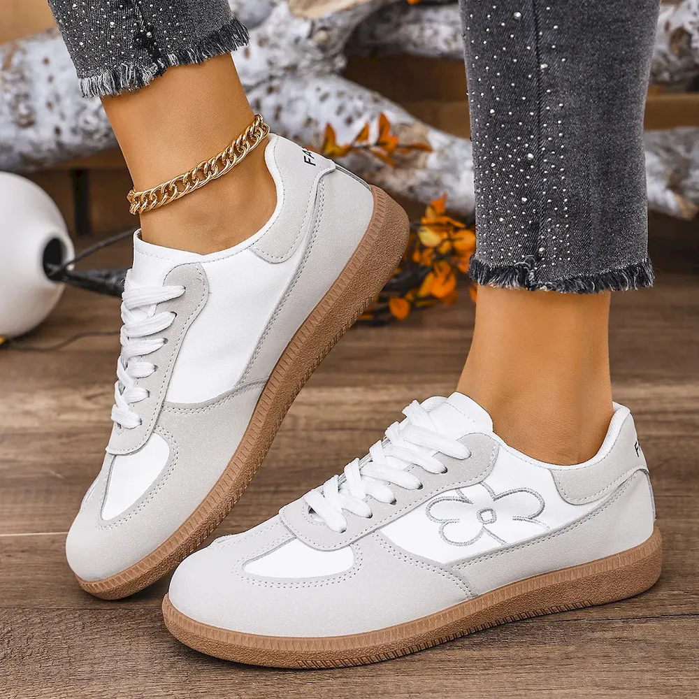 Women Casual Vintage Colorblock Sneaker